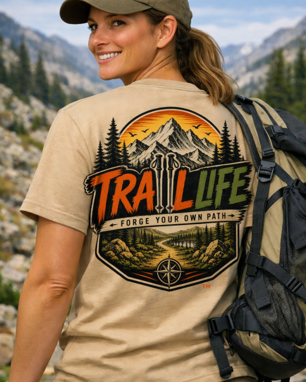 Traiil Life- Forge your own path outdoor graphic T-shirt