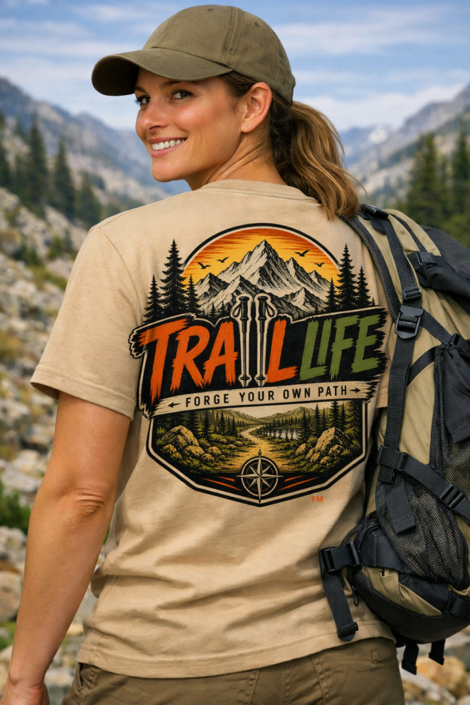 Traiil Life- Forge your own path outdoor graphic T-shirt
